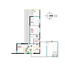 Au niveau supérieur,  c’est le domaine des enfants, avec un second salon très cocooning.