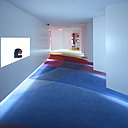 La contrainte principale de la boutique Custo: une façade étroite et une boutique de 30 mètres de long.