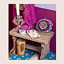 Aumônière à froufrous.