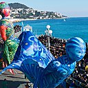 Les chimères du corso l'après-midi à Nice, lors du célèbre carnaval.