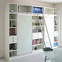 Idéale pour une bibliothèque dans un bureau, elle contient de nombreux espaces de rangements. L’échelle vous permet d’atteindre facilement les tablettes les plus hautes. A partir de 3000 € avec échelle, Util Placard.