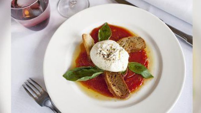 Carpaccio de Bresaola et mozzarella.