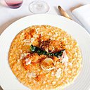 Très belle variété de risottos: 8 variétés le soir et 6 au déjeuner.