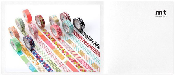 Le masking-tape offre un grand choix de motifs et couleurs