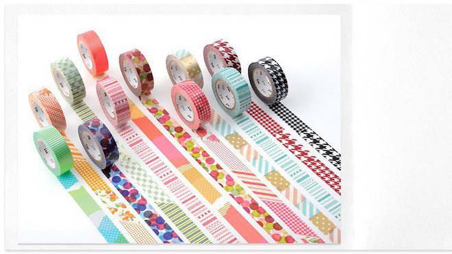 Le masking-tape offre un grand choix de motifs et couleurs