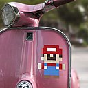 Super Mario en Vespa.
