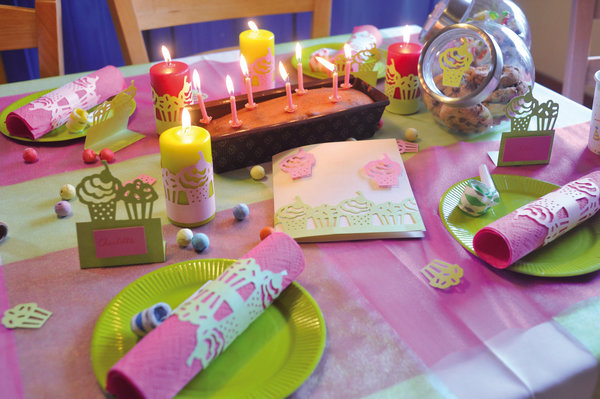 Ambiance de fête avec le motif cup cake de Fiskars