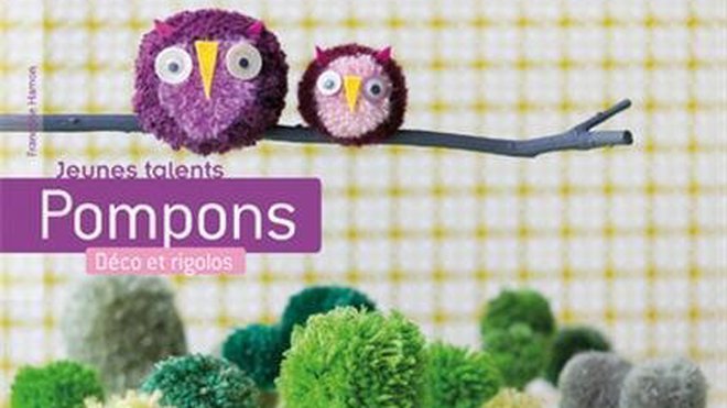 Pompons Déco et rigolos est paru aux éditions le temps Apprivoisé
