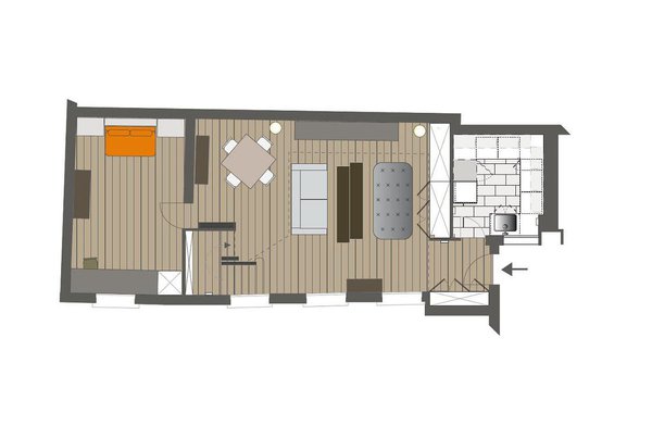 Les volumes n’ont pas été modifiés, mais l’espace a été allégé et réorganisé pour offrir un confort plus actuel.