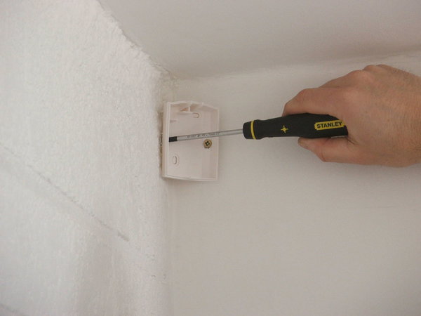 Etape 17 : fixez le fond du détecteur.