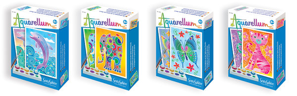 Aquarellum mini - 4 boîtes accessibles à partir de 4 ans