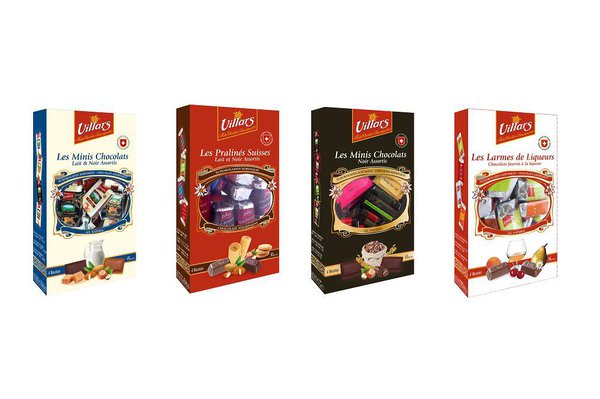 Un choix de 4 étuis gourmands pour des petites douceurs chocolatées pour accompagner le café.