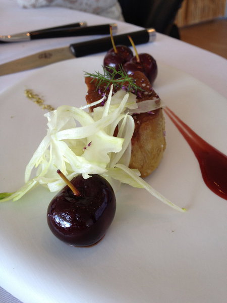 Le foie gras, parfait avec la Cuvée Mumm.