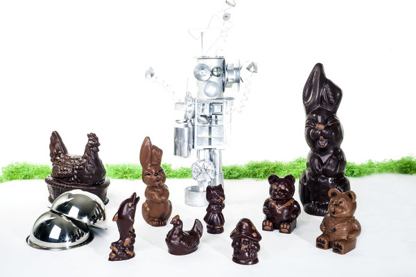 La basse cour chocolatée s'esclaffe chez Puyricard.