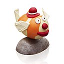 Poisson clown pour fêter conjointement Pâques et le 1er avril et des fameux poissons pour Arnaud Delmontel.