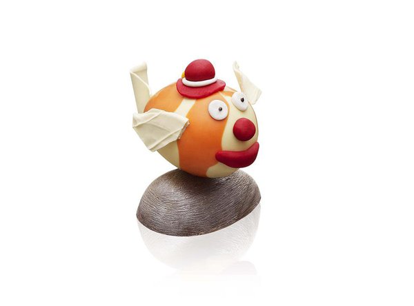 Poisson clown pour fêter conjointement Pâques et le 1er avril et des fameux poissons pour Arnaud Delmontel.