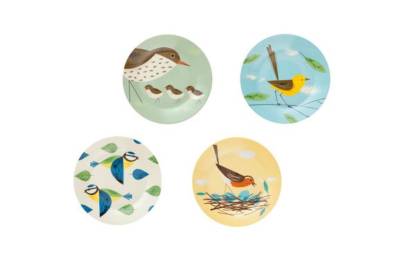 Des assiettes colorées à déposer sur une table printanière. 25 € les 4, Home autour du monde.