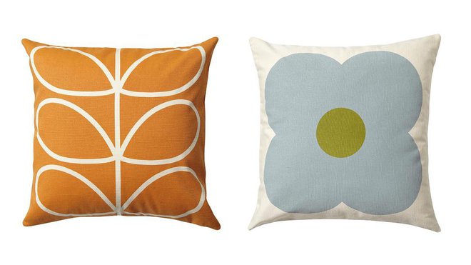 Coussins en coton et lin. 45 x 45 cm. 51,90 €. Orla Kiely. Fleux. www.fleux.com