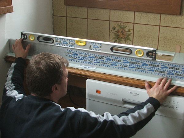 Etape 7 : Contrôle de la planéité de l’ensemble.