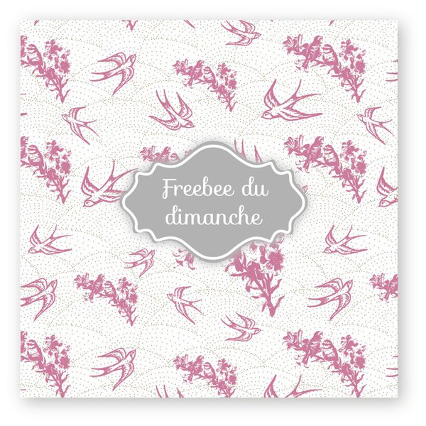 Imprimé d'oiseaux vintage pour la semaine du 15 avril.