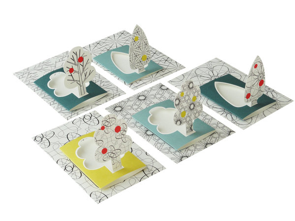 Cartes miniatures  avec enveloppes ou marque place.