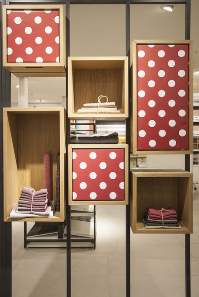 L’espace nappe a lui aussi été repensé, avec plus de 1000 références de nappes, serviettes et torchons.