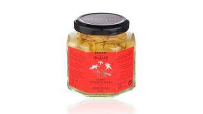 Hédiard fait dans l’original avec des confits de pétales de fleurs.