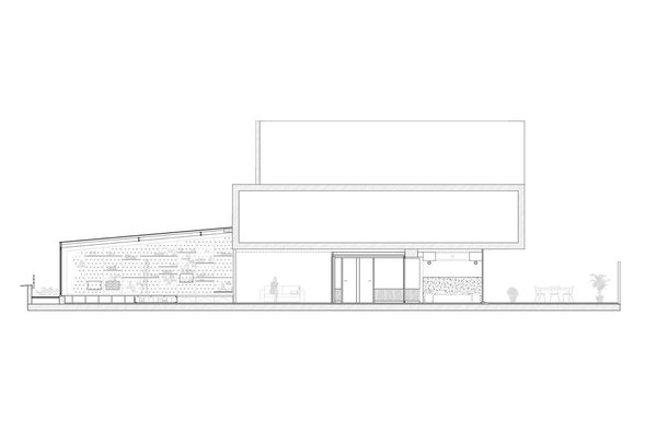 Plan en coupe du loft.