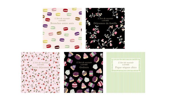 Une ravissante série de petits livres raffinés avec recettes élégantes et conseils pour recevoir dans les règles du savoir-vivre, le tout par l'expert des réceptions chic: Ladurée.