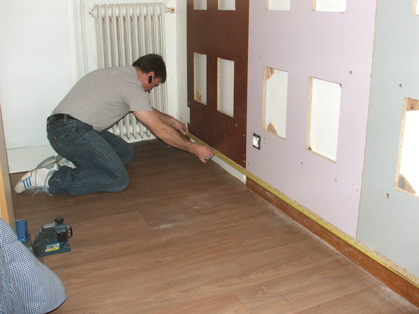 Etape 11 : Prise de côtes du linéaire de plinthe.