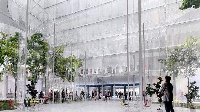 La nouvelle Samaritaine a été conçue dans une démarche environnementale innovante. Un jardin d’hiver améliorera le confort thermique et acoustique, et des espaces paysagers végétalisés sont prévus, notamment sur les toitures.