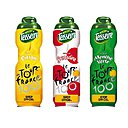 Les bouteilles Teisseire sont customisées à l’occasion du 100ème Tour de France et s'habillent d'un effet textile. Maillot jaune pour le sirop Citron, maillot vert pour le sirop Menthe, et maillot à pois pour le sirop Grenadine. A vous de choisir !