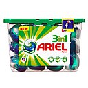 Les très belles capsules souples d'Ariel 3 en 1, renferment 3 compartiments aux couleurs et vertus bien déterminées pour une lessive parfaite.