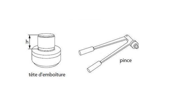 L'outillage nécessaire pour réaliser une emboîture sur un tube cuivre.