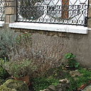 Avant: le mur a souffert du temps.