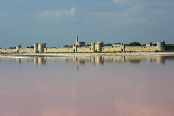 Nichée en plein cœur des marais salants de la Camargue, Aigues-Mortes était un petit hameau de pêcheurs et de ramasseurs de sel, avant de devenir une cité médiévale fortifiée au XIIIème siècle. Ses remparts et ses 6 tours, notamment la Tour de Constance, sont très réputés, et attirent de nombreux touristes.