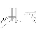Mise en situation des éléments en vue d'effectuer un cintrage du tube cuivre avec un angle inférieur à 90°