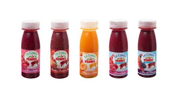 Trois coulis frais riches en fruits, et deux coulis allégés pour les gourmands coquets.