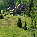 Un restaurant presque installé dans la forêt, proche de la frontière allemande.