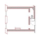 Avant les travaux : c’était une surface simple, sans cuisine ni salle de bains.