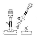 Etape 3 : Inversez le sens de rotation de la perceuse (dévissage), et maintenez le porte-outil jusqu’au verrouillage automatique. Poursuivez la rotation afin d’extruder. Ensuite, inversez le sens de rotation de la perceuse (vissage) pour enlever l’outil à extruder, afin de ramener la vis de l’extrudeur en position initiale. Retirez l’outil. Attention, maintenez fermement la perceuse !