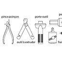 Outillage nécessaire pour réaliser un piquage sur tube de cuivre.