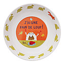 Assiette enfant "Moutons & cie" Faim de loup de Morgane David pour Incidence