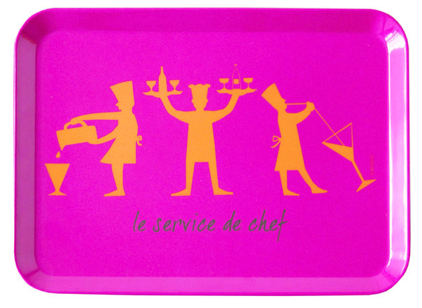 Plateau "Profils de chef" existe en 3 coloris de Muriel Revenu pour Incidence