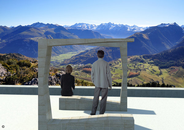 Cet abri, réalisable en pierre de Drom polie montée sur nid d’abeille, réinvente un nouvel art de vivre. 3ème prix : Projet HR654 de Rosario Hugo Antonio.