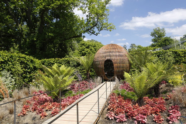 Voir les sons, entendre les couleurs. Un espace de frénésie sensorielle où la nature luxuriante se déploie sous la forme de pétales de fleur  et vous accompagne vers un espace isolé, le cœur du sujet. Création Julie Avron, Jérôme Levallard, Alice Gounet et Sarah Schrader (France).