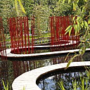 Carte verte à Yu Kongjian. Un petit jardin, Carré & Rond, signifiant Terre et Ciel qui réinterprète de façon contemporaine les Jardins Traditionnels chinois. Création Yu Kogjian (Chine).