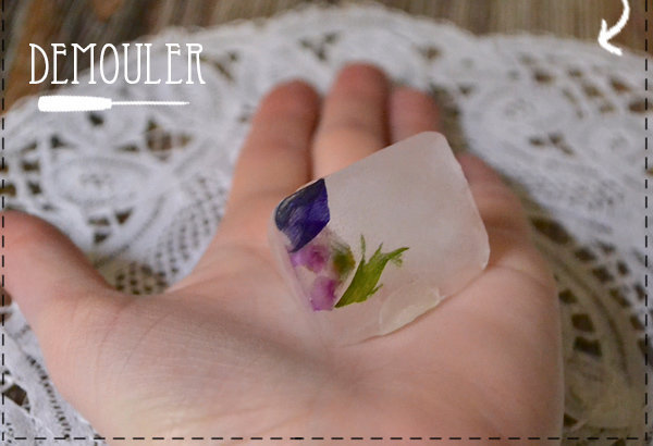 Une fois pris en glace, démoulez !
