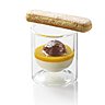 Panna Cotta au lait concentré sucré, abricots et marron