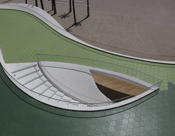 Très résistante, la céramique peut être utilisée pour des revêtements de sol dans des lieux publics, apportant une petite touche d’originalité.